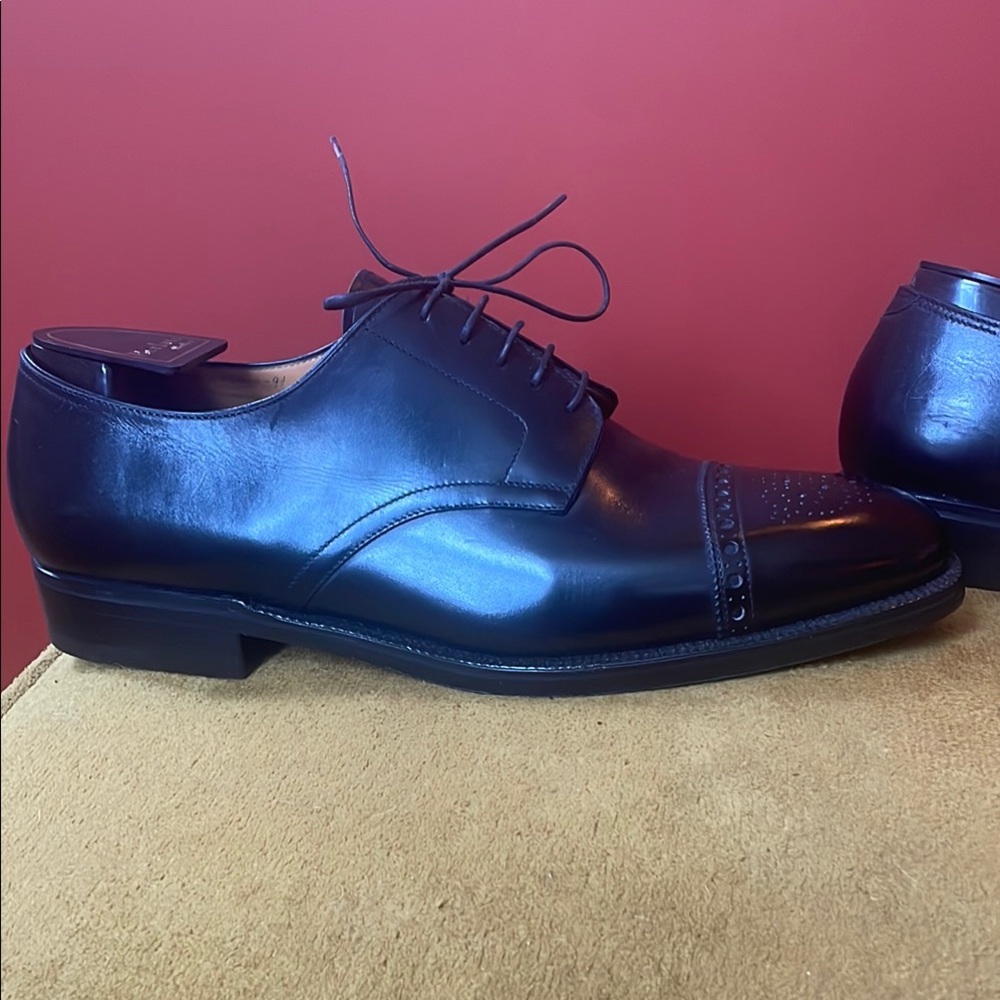 Berluti "Men's" 9.5 Black Leather oxfords - Picture 3 of 7